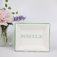 Load image into Gallery viewer, English Fine Bone China Dish - Smile (Green)
