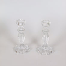 Load image into Gallery viewer, Tall Luna Glass Candlestick - Clear
