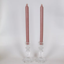 Load image into Gallery viewer, Tall Luna Glass Candlestick - Clear
