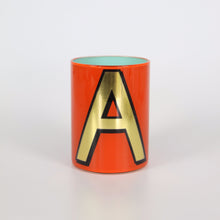Load image into Gallery viewer, Alphabet Brush Pot - A (Orange)
