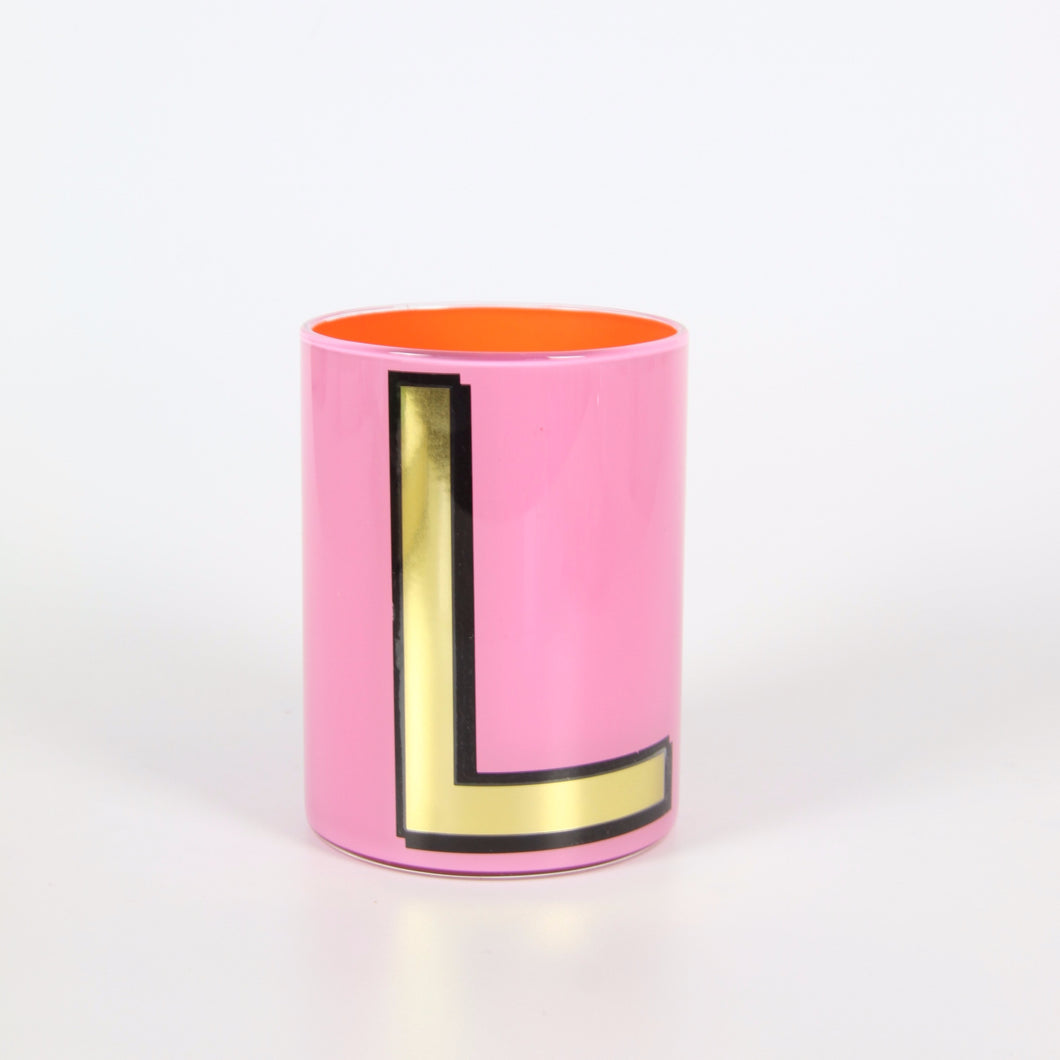 Alphabet Brush Pot - L (Pink)