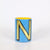 Alphabet Brush Pot - N (Blue)