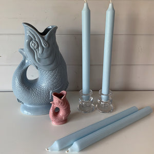 Ice Blue Candles - Set of Four