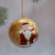 Gold Father Christmas Hand-painted Bauble