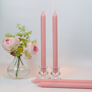 Light Pink Candles - Set of Four