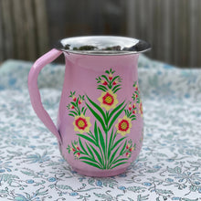 Load image into Gallery viewer, Lotus Flower Enamel Hand Painted Pitcher  - Pink
