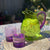 Acrylic Water Pitcher, Green with Purple Handle