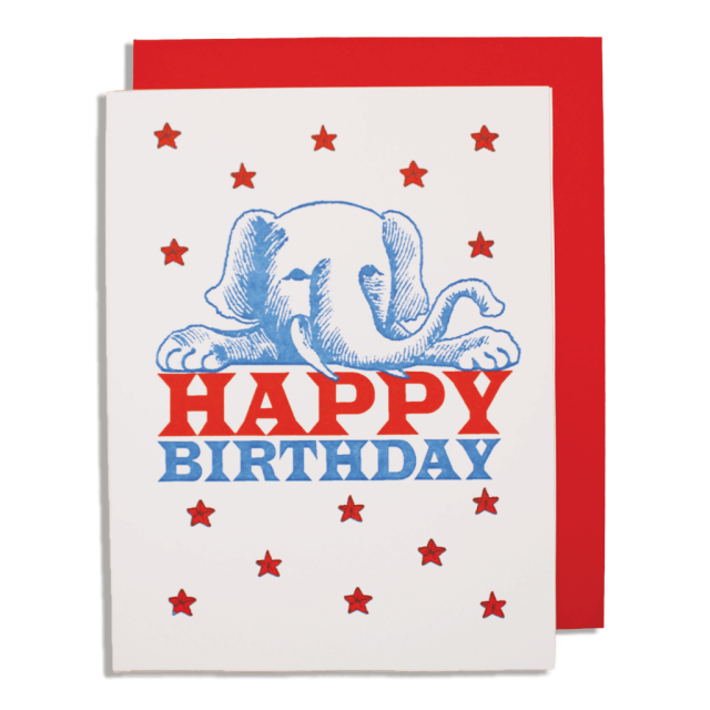 Circus Elephant - Happy Birthday