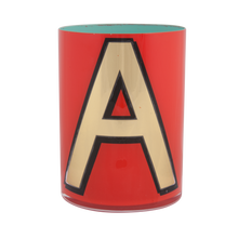 Load image into Gallery viewer, Alphabet Brush Pot - A (Orange)
