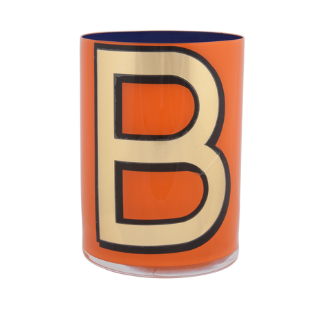 Alphabet Brush Pot - B (Orange)