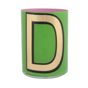 Alphabet Brush Pot - D (Green)