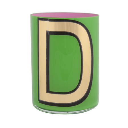 Alphabet Brush Pot - D (Green)