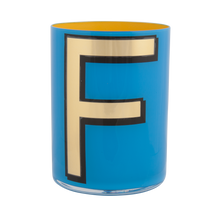 Load image into Gallery viewer, Alphabet Brush Pot - F (Blue)
