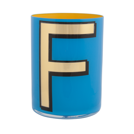 Alphabet Brush Pot - F (Blue)