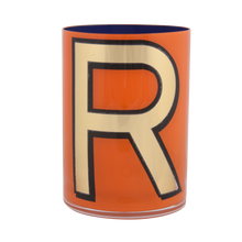 Load image into Gallery viewer, Alphabet Brush Pot - R (Orange)
