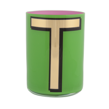 Load image into Gallery viewer, Alphabet Brush Pot - T (Green)
