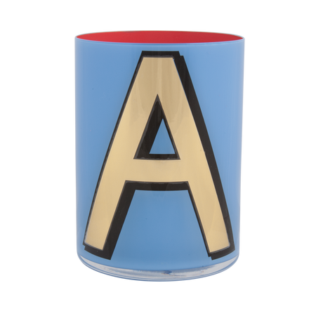 Alphabet Brush Pot - A (Periwinkle)