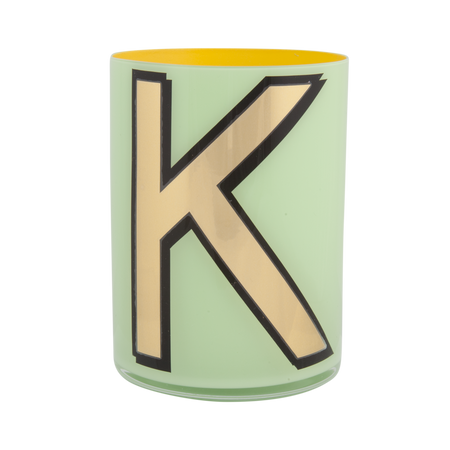 Alphabet Brush Pot - K (Mint)