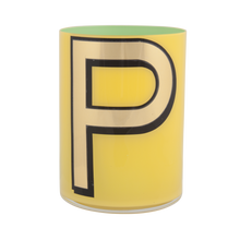 Load image into Gallery viewer, Alphabet Brush Pot - P (Yellow)
