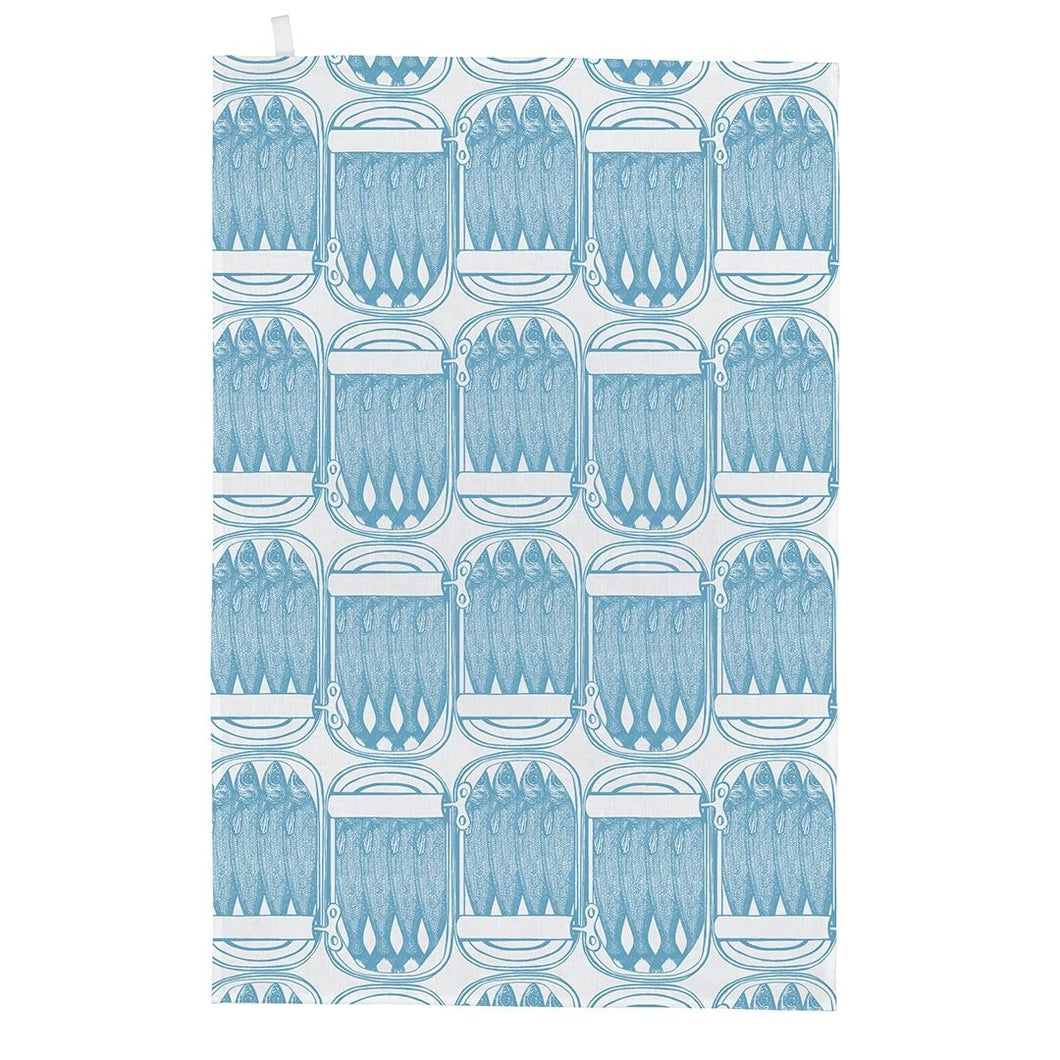 Sardines Design Tea Towel