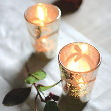 Load image into Gallery viewer, Antique Silver Tea Light Holders
