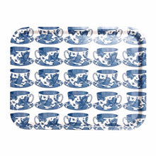 Load image into Gallery viewer, Small Blue and White Teacup Design Tray
