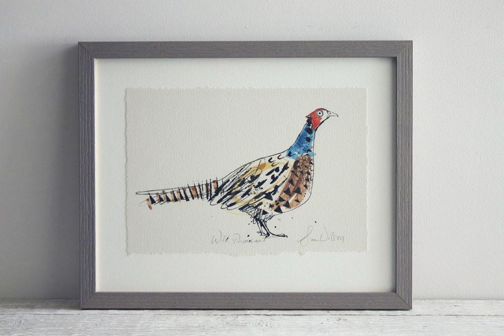 Wild Pheasant Print - Available Framed and Unframed