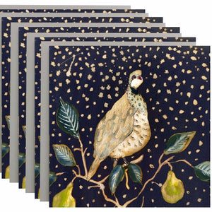 "Partridge in a Pear Tree" Christmas Cards - Pack of 6
