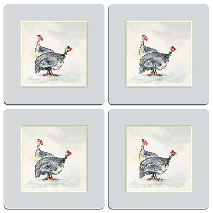 Guinea Fowl Table Mats - Set of 4