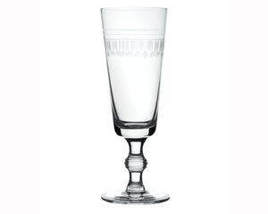 Crystal Champagne Flutes (Set of Four Glasses) - Ovals